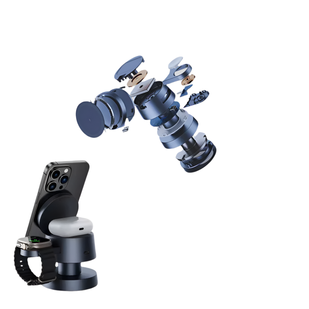 SINTIVO™ Multicharge 4-in-1 Magnetisch Draadloos Oplaadstation