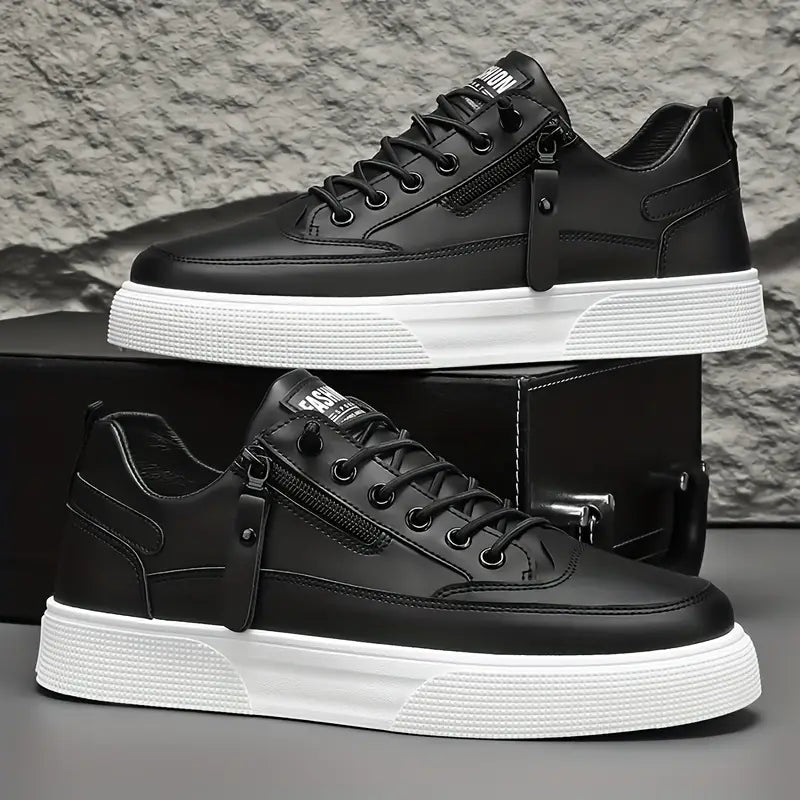 SINTIVO™ Klassieke Pasvorm Leren Sneakers