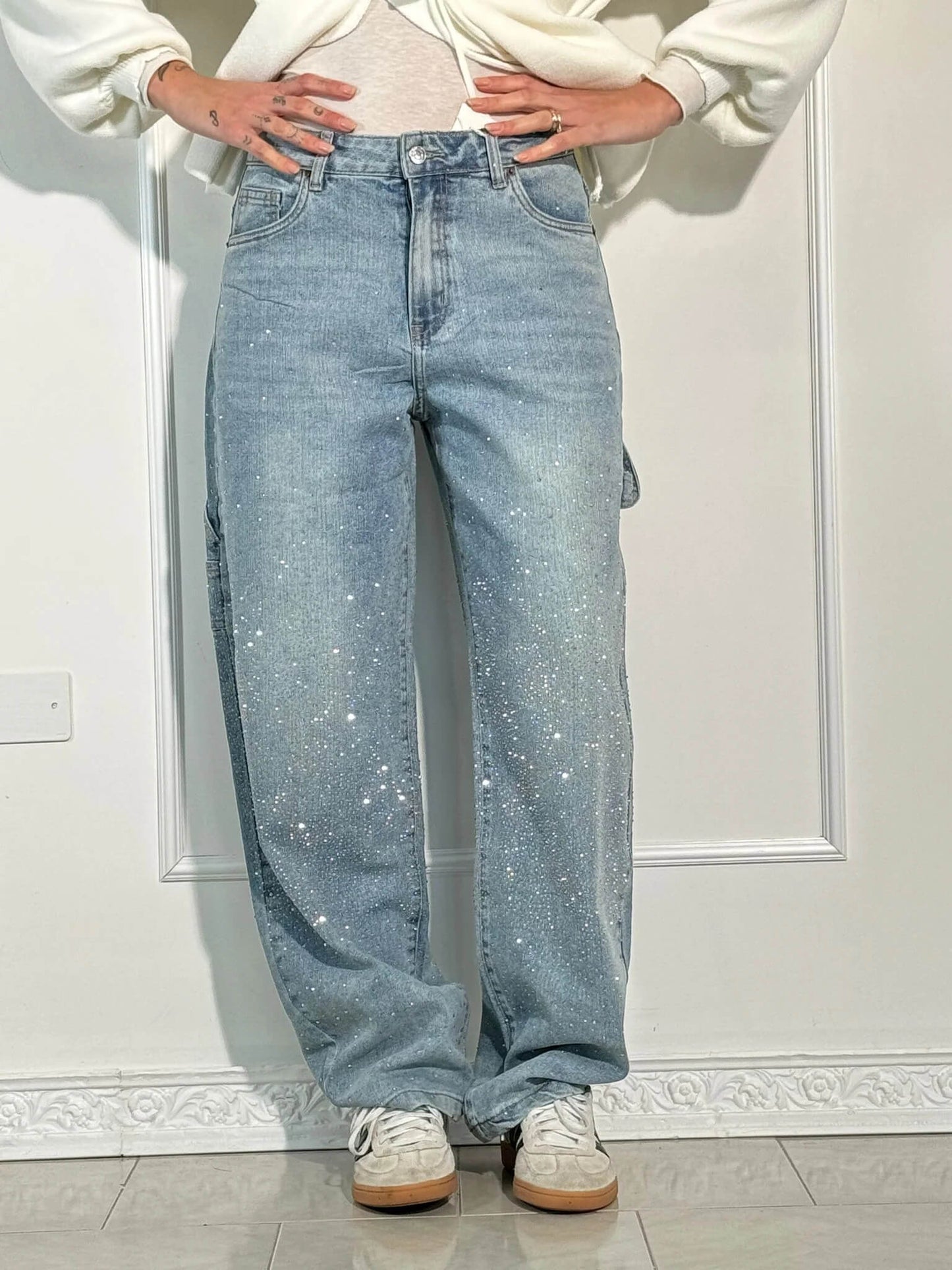 SINTIVO™ Relaxed fit Jeans met Hoge Taille