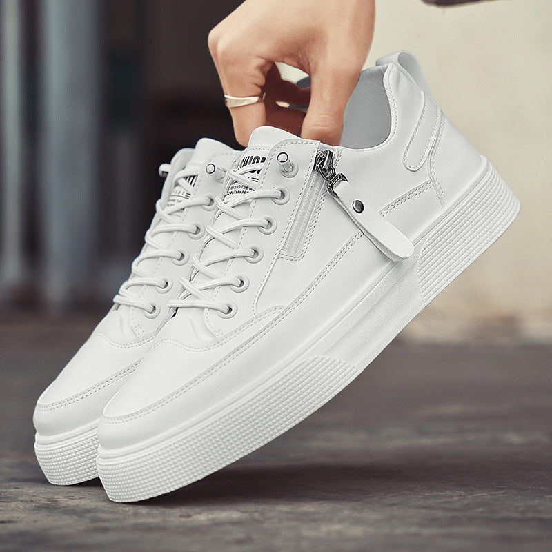 SINTIVO™ Klassieke Pasvorm Leren Sneakers