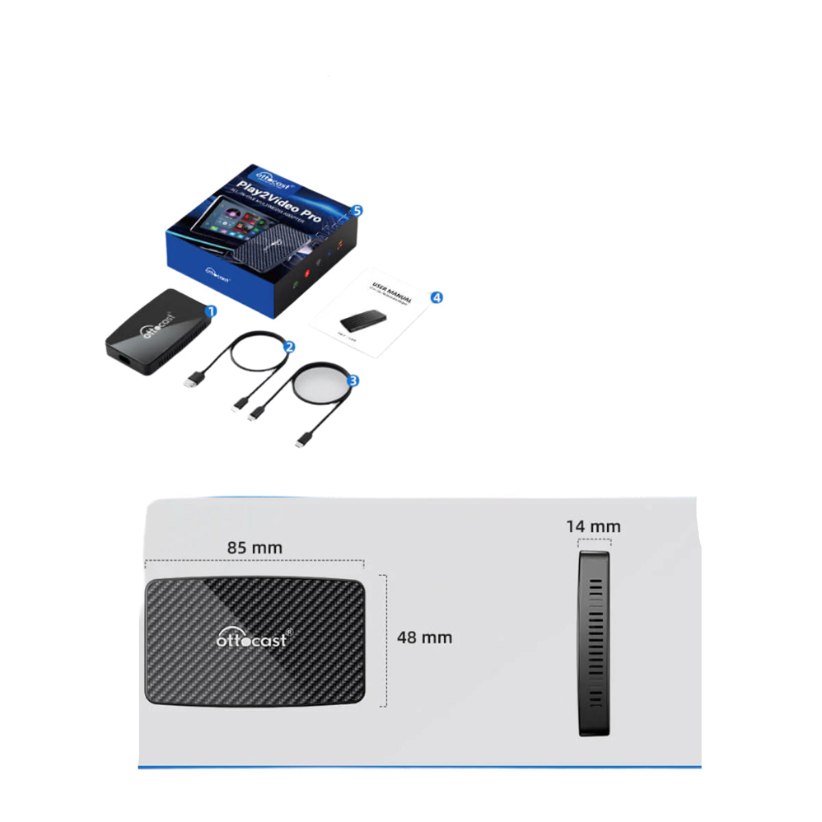 SINTIVO™ DriveCast | Draadloze CarPlay & Android Auto Adapter