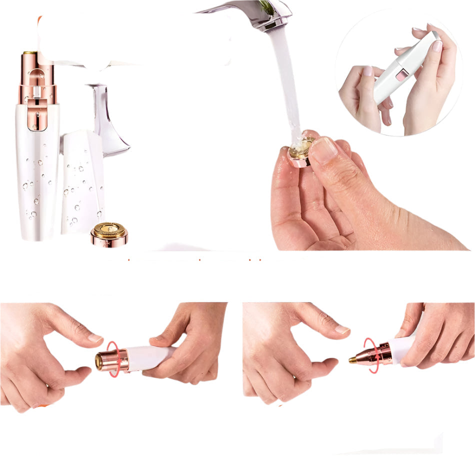 SINTIVO™ 2-in-1 multifunctionele gezichts- en wenkbrauwtrimmer