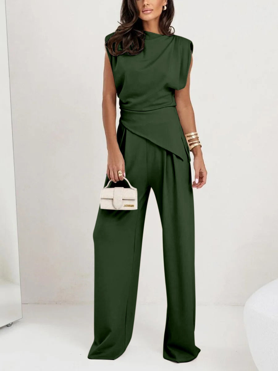 SINTIVO™ Chique Mouwloze Tweedelige Casual Set