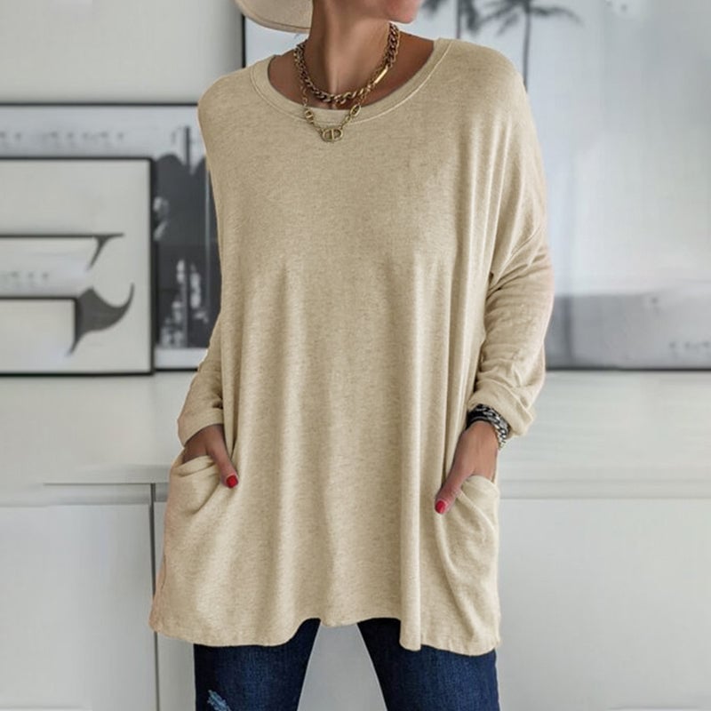 SINTIVO™ T-shirt met ronde hals en lange mouwen