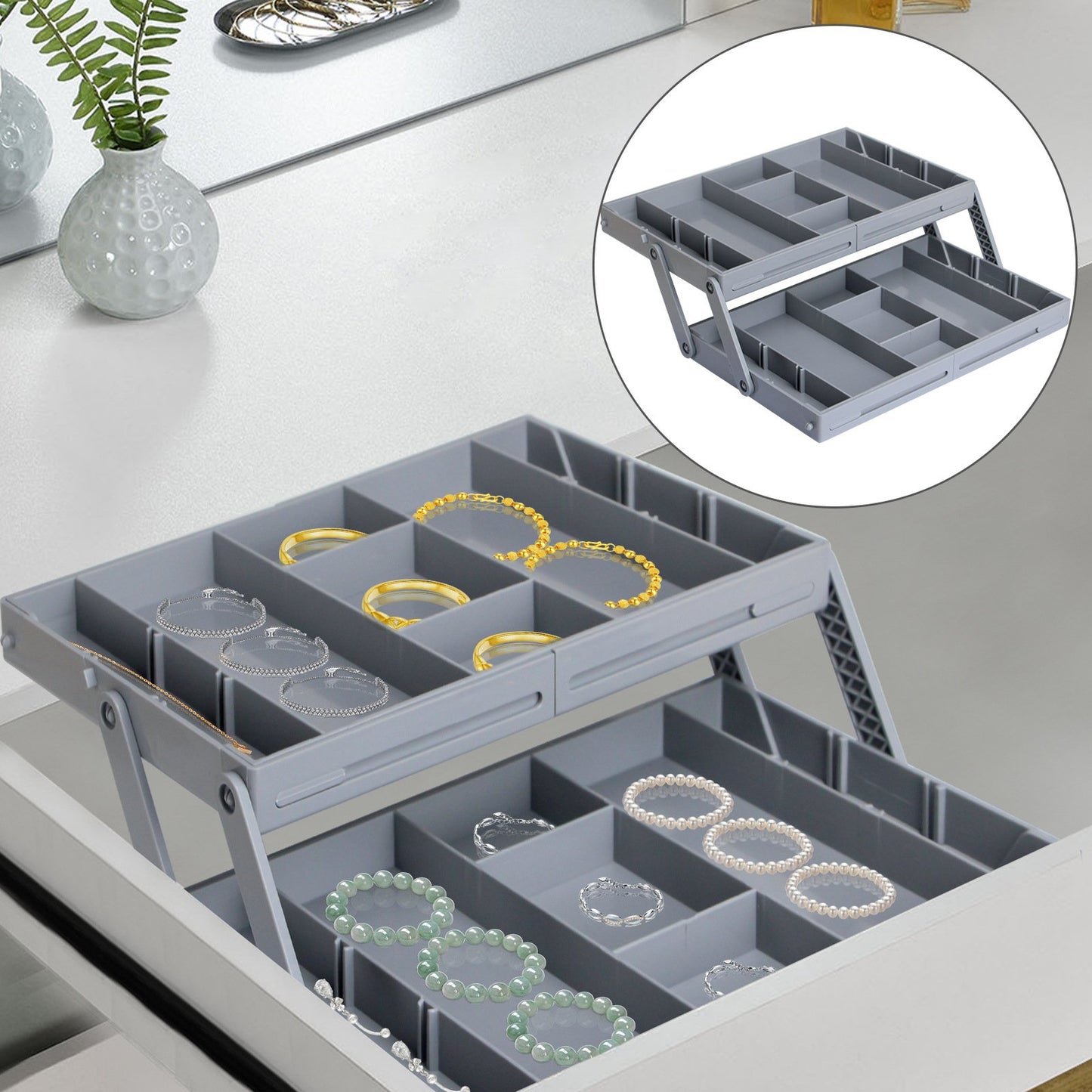 SINTIVO™ Uitschuifbare Sieraden- en Accessoire Organizer