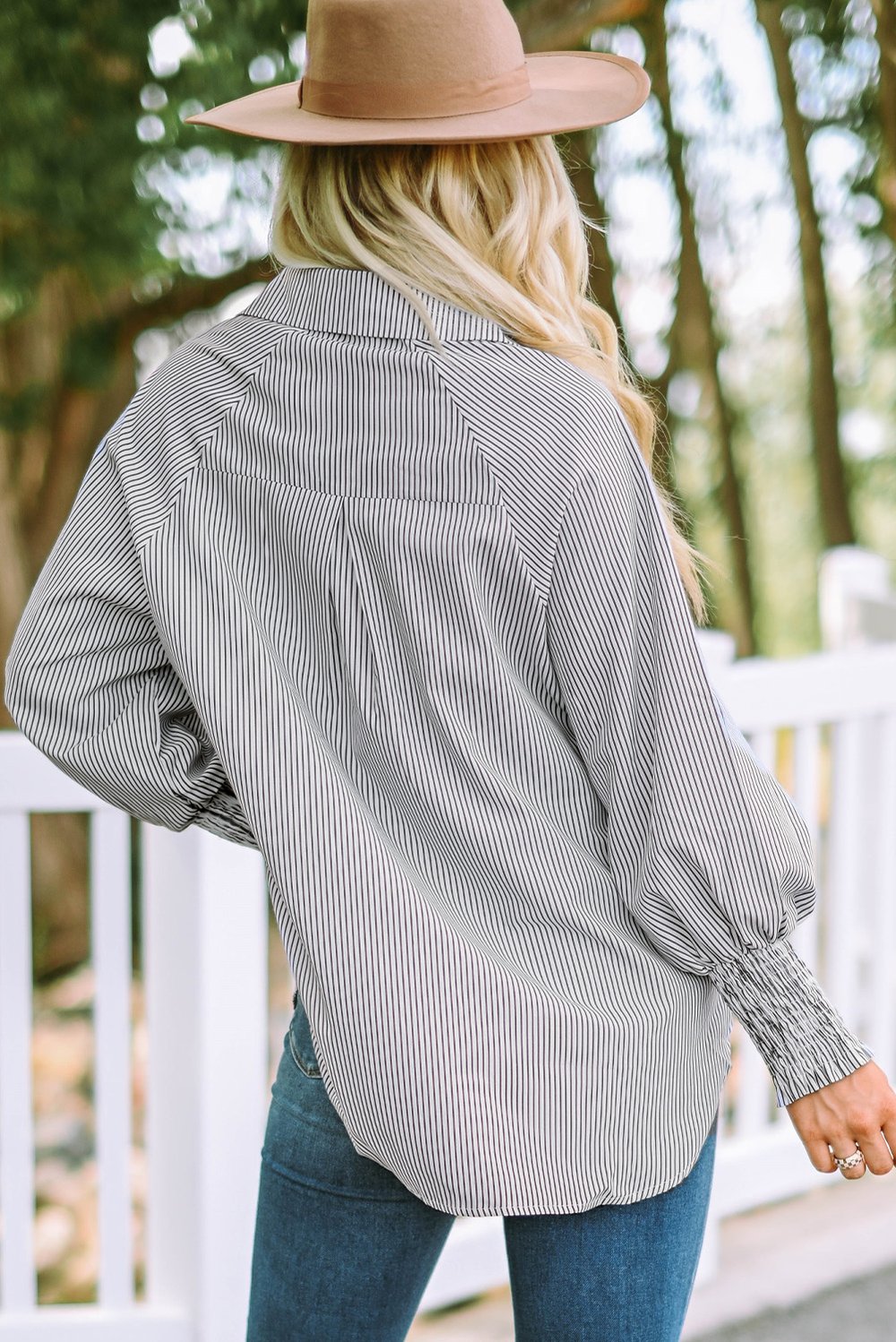 SINTIVO™ Elegante Midi-Blouse met Oversized Mouwen