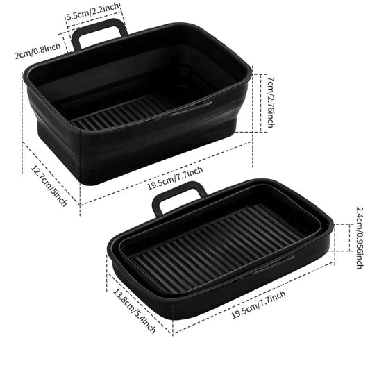 SINTIVO™ Siliconen Airfryer Bakvorm met Handgrepen