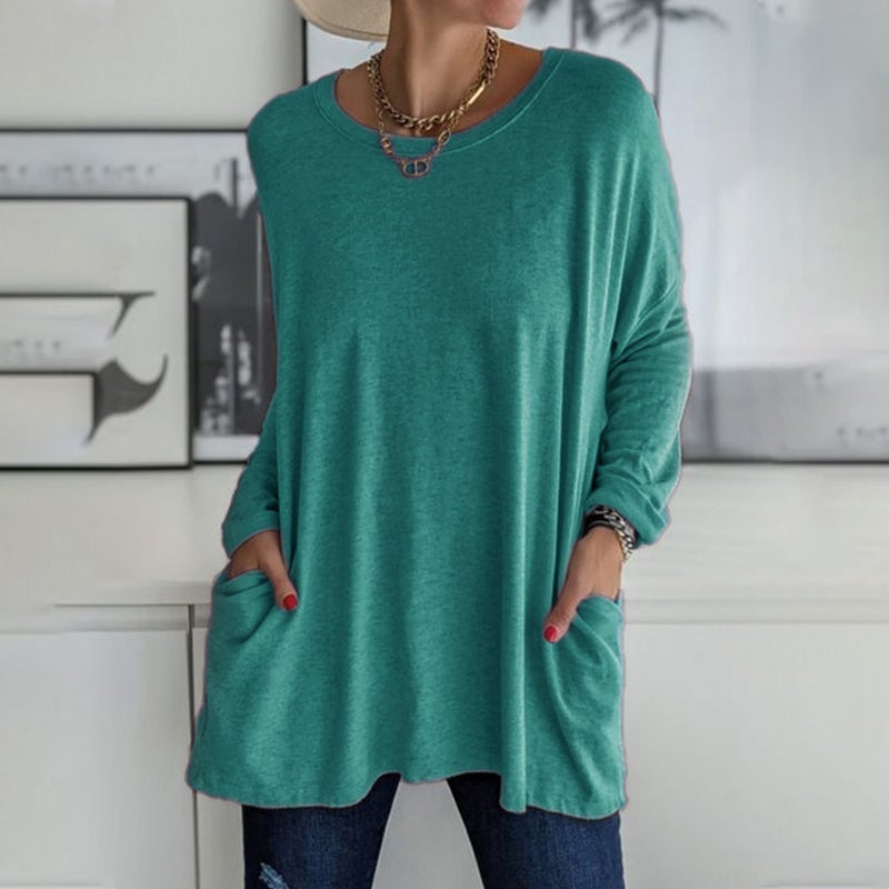 SINTIVO™ T-shirt met ronde hals en lange mouwen