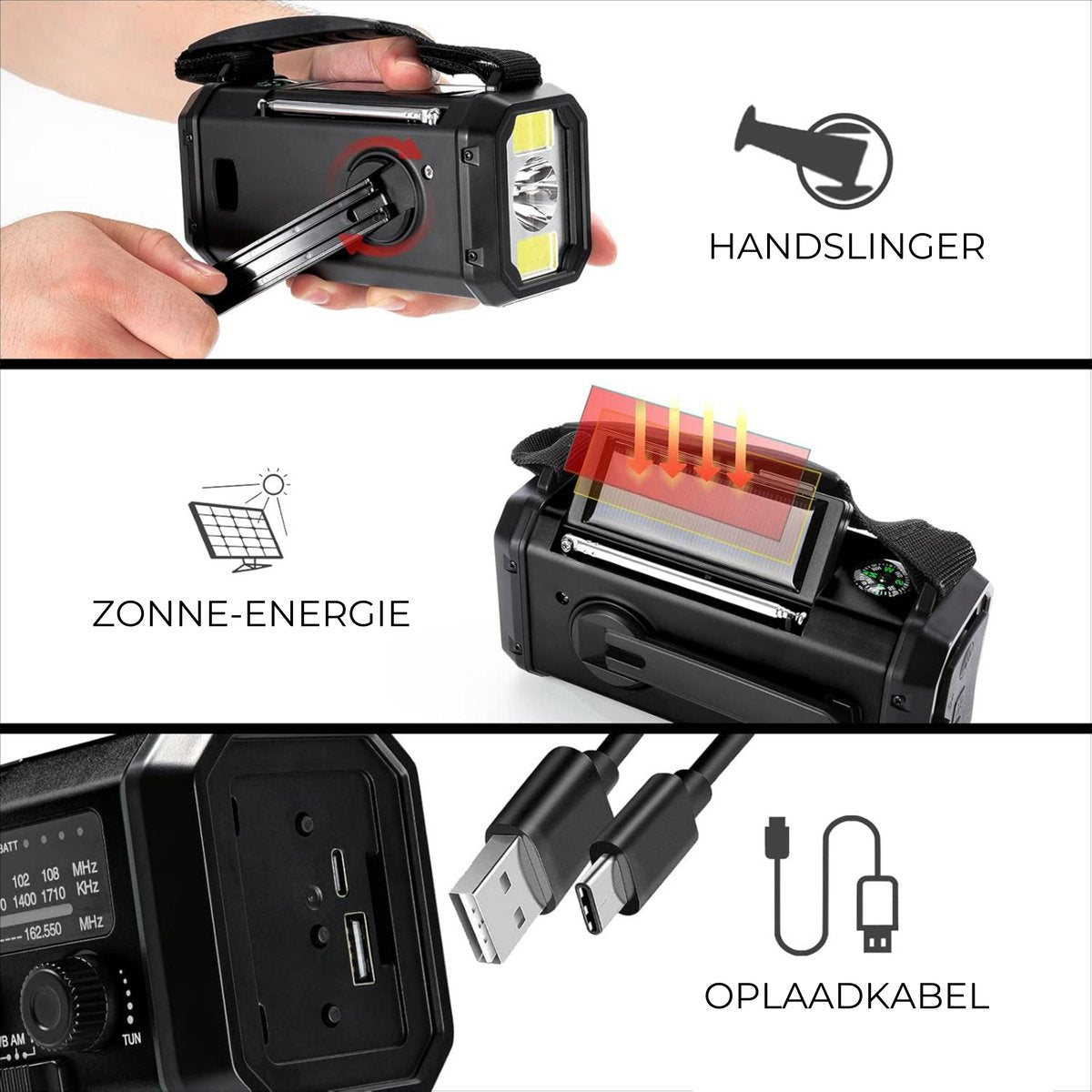 SINTIVO™ Noodpakket met Noodradio - Powerbank - Noodfluit - Waterfilter - 2x Isolatiedeken