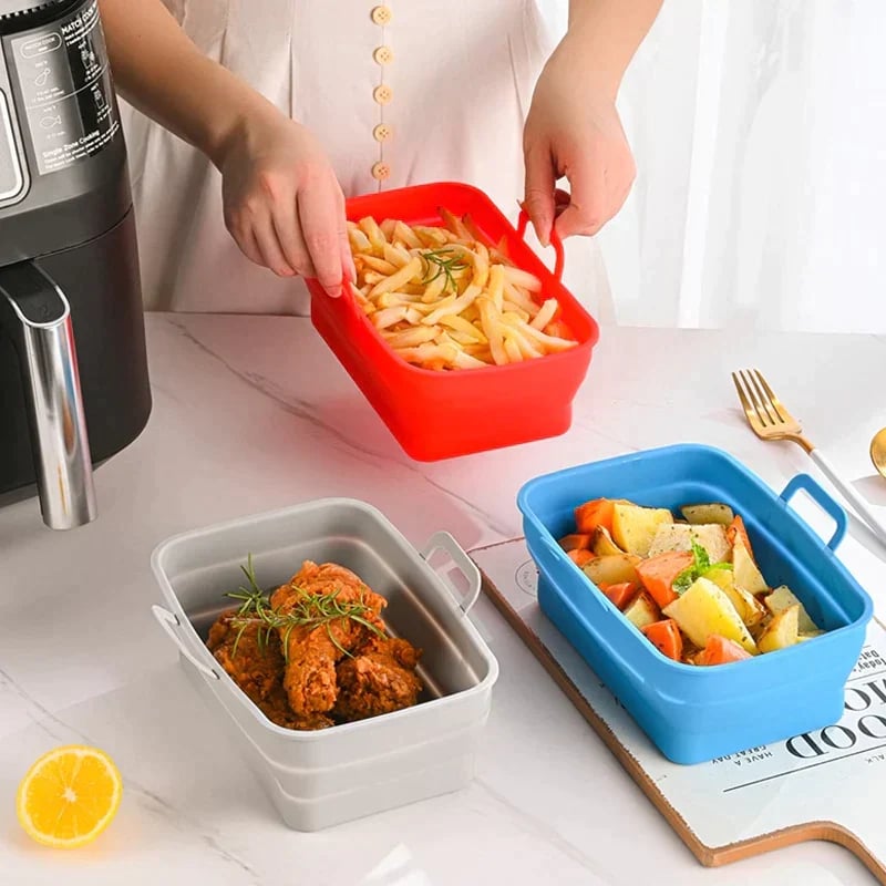 SINTIVO™ Siliconen Airfryer Bakvorm met Handgrepen
