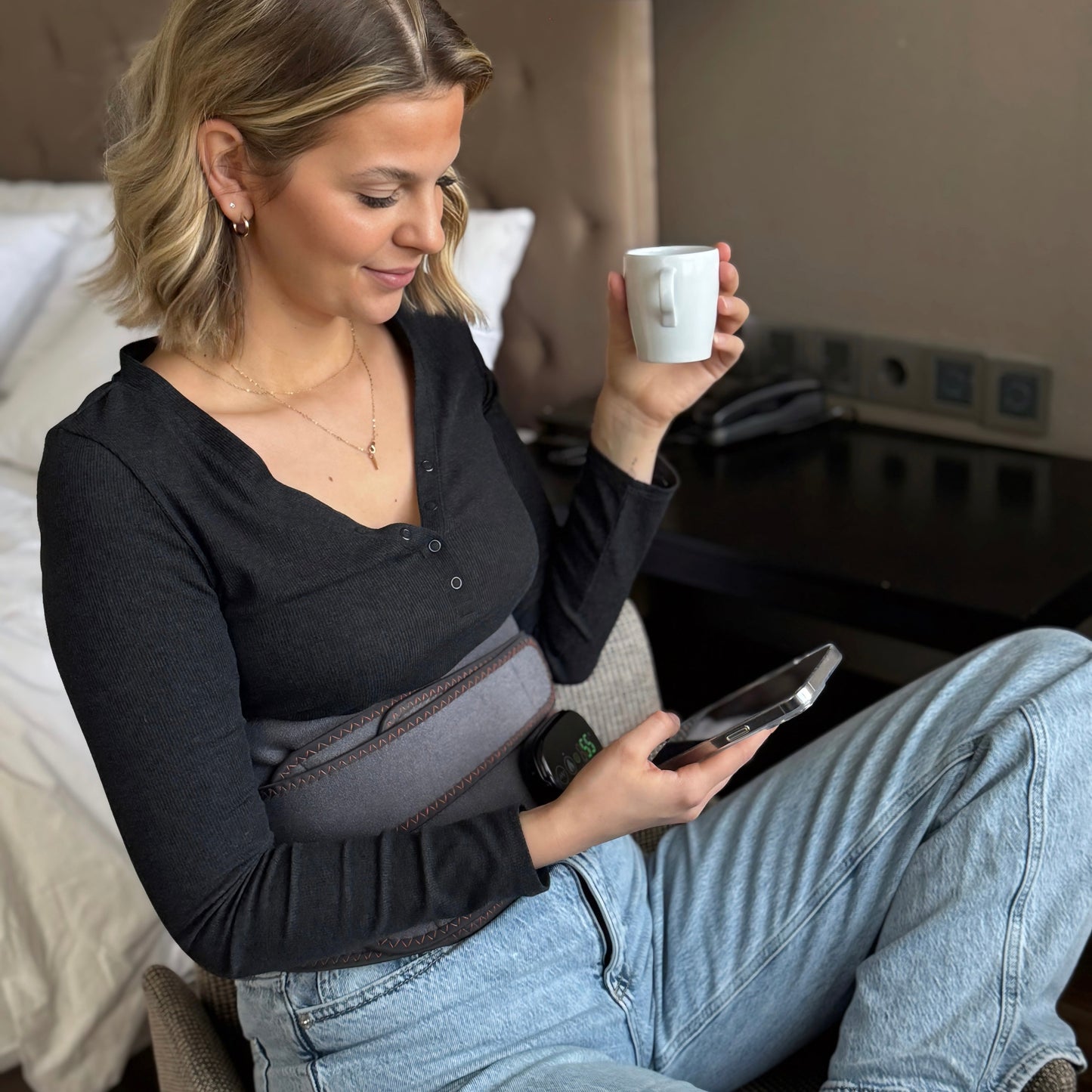 SINTIVO™ Draadloze Infrarood Warmteband voor Pijnverlichting