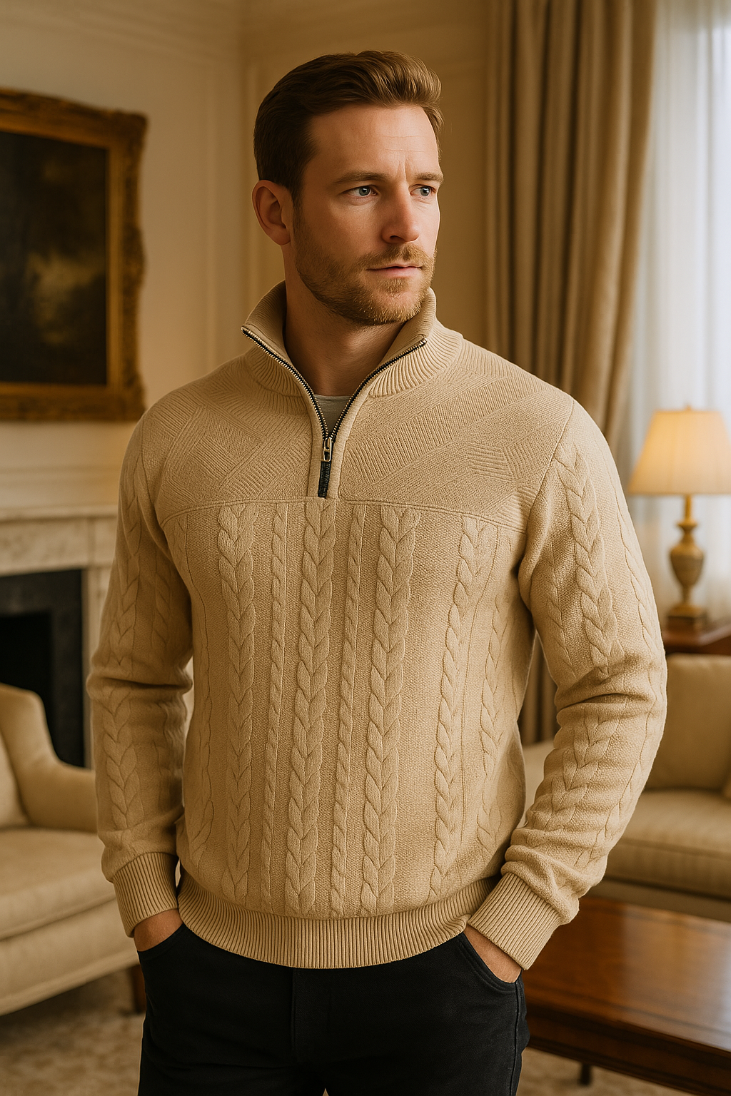 SINTIVO™ Essentiële Ritskraag Sweatshirt