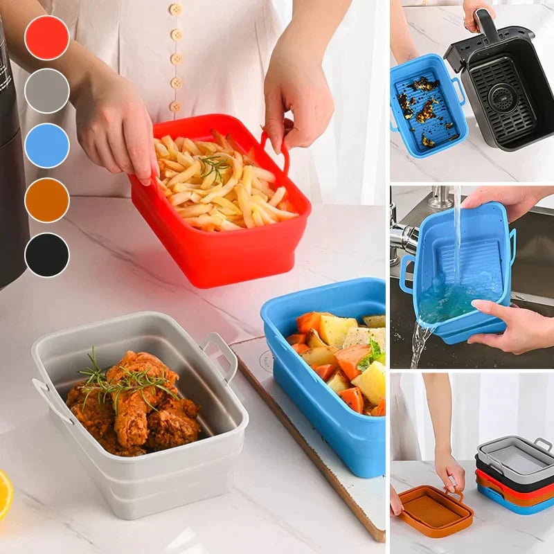 SINTIVO™ Siliconen Airfryer Bakvorm met Handgrepen