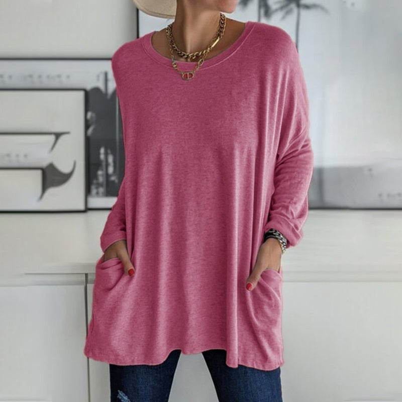 SINTIVO™ T-shirt met ronde hals en lange mouwen
