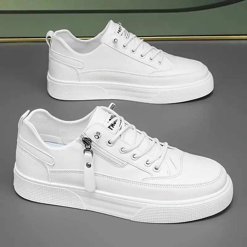 SINTIVO™ Klassieke Pasvorm Leren Sneakers