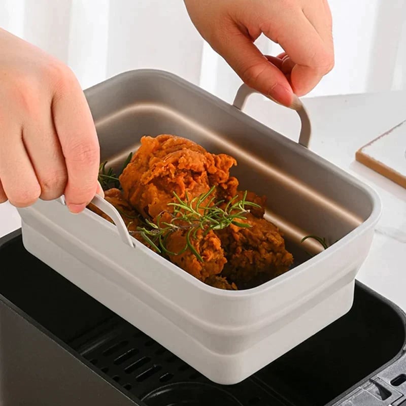SINTIVO™ Siliconen Airfryer Bakvorm met Handgrepen