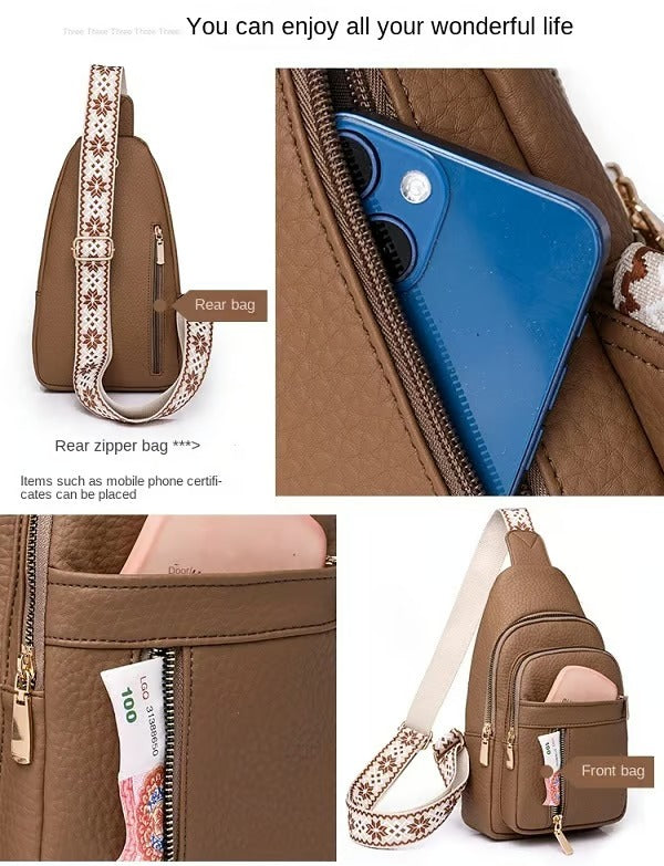SINTIVO™ Effen Kleur Crossbody Handtas voor Dames.