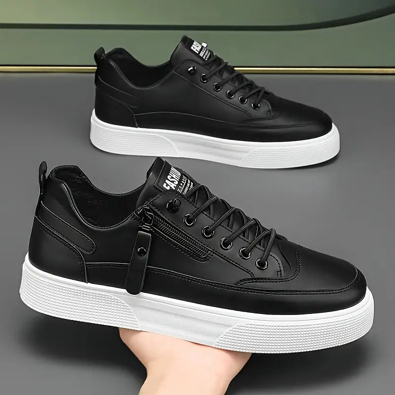 SINTIVO™ Klassieke Pasvorm Leren Sneakers