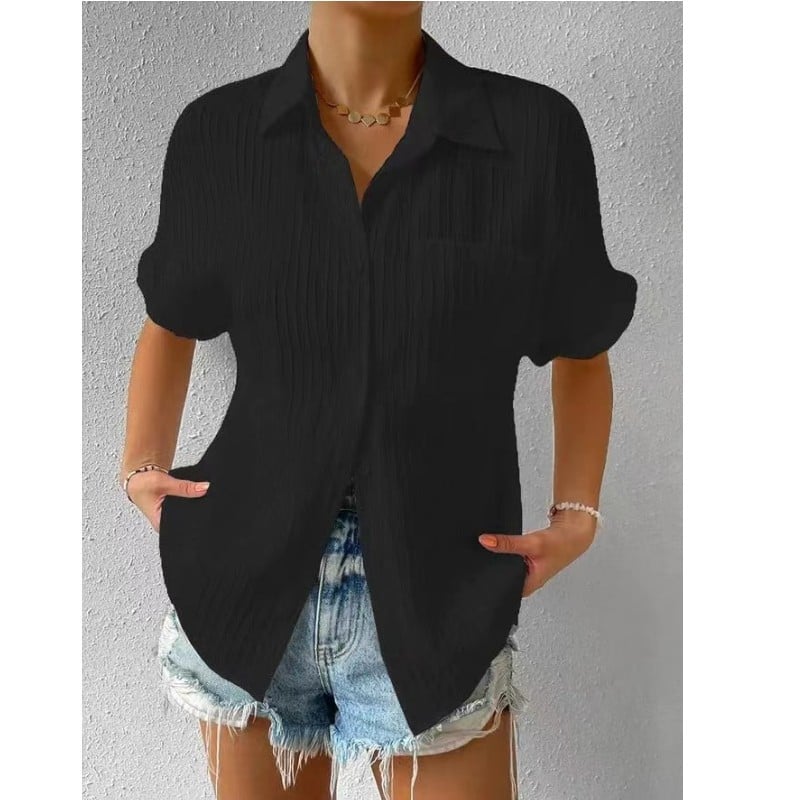 SINTIVO™ Elegante Kanten Shirt met Ronde Hals