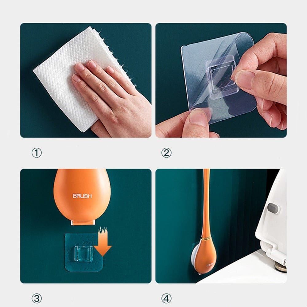 SINTIVO™ Hygiënische Siliconen WC Borstel