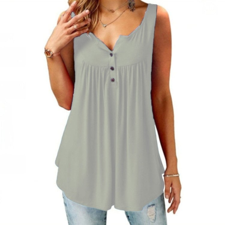 SINTIVO™ Chique Loszittend Mouwloos Shirt