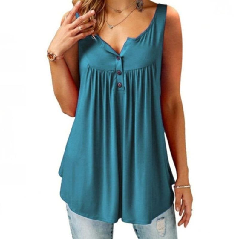 SINTIVO™ Chique Loszittend Mouwloos Shirt