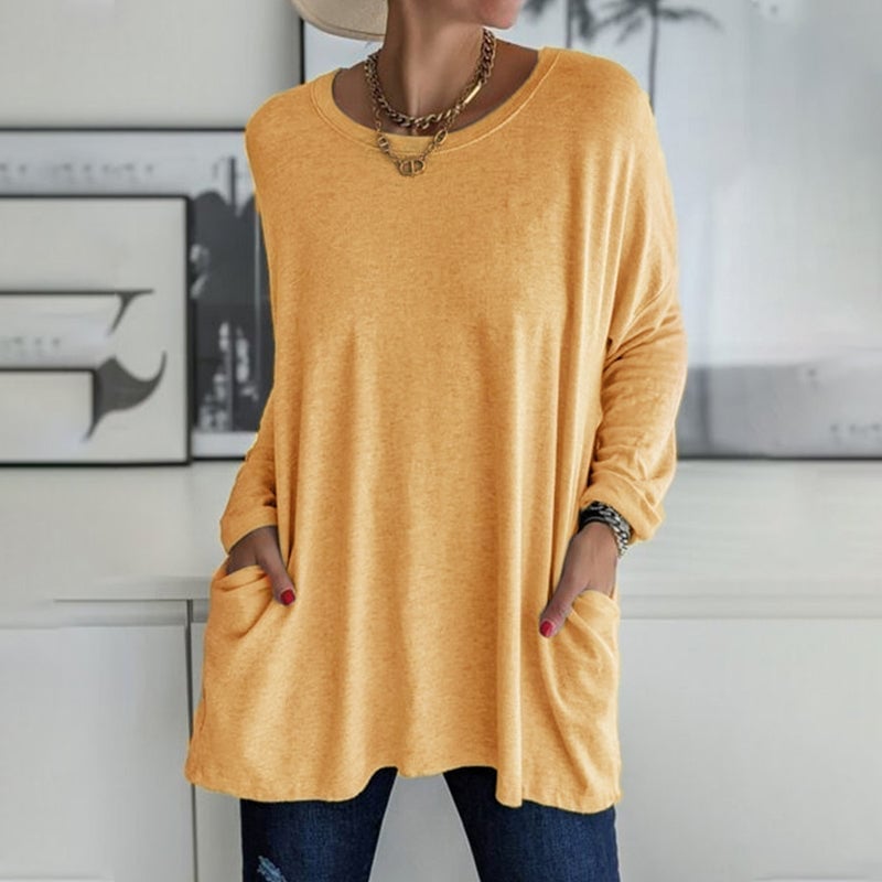 SINTIVO™ T-shirt met ronde hals en lange mouwen