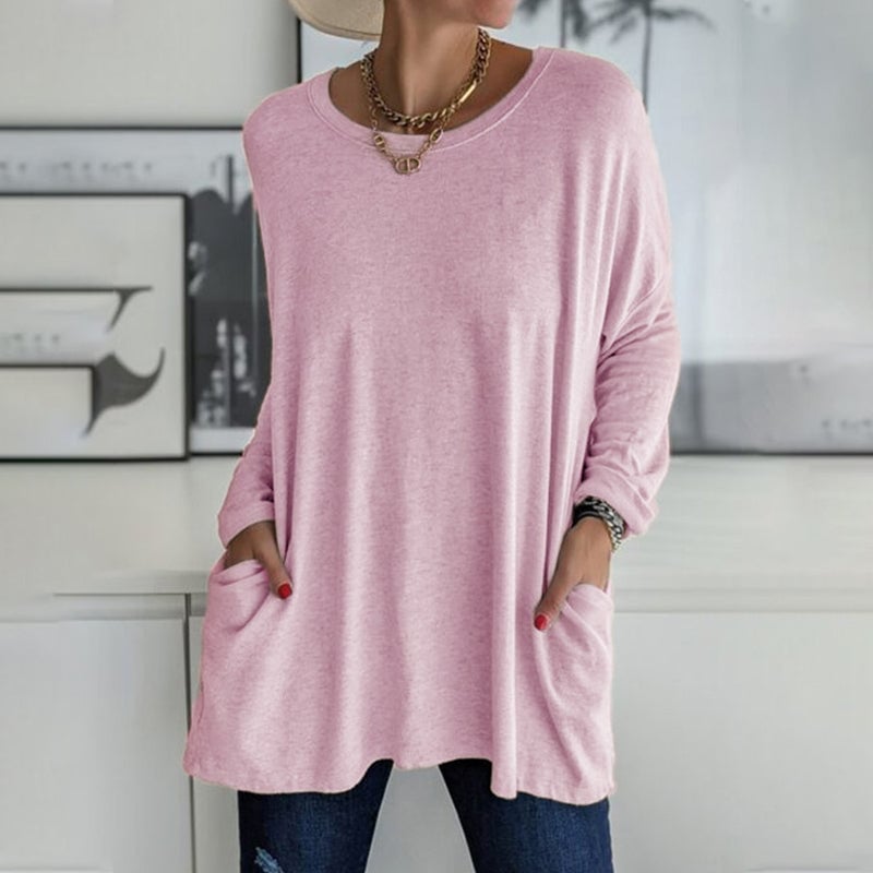 SINTIVO™ T-shirt met ronde hals en lange mouwen