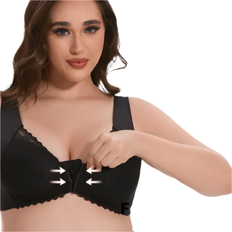 SINTIVO™ Comfortabele Beha met Voorsluiting en Kantdetails