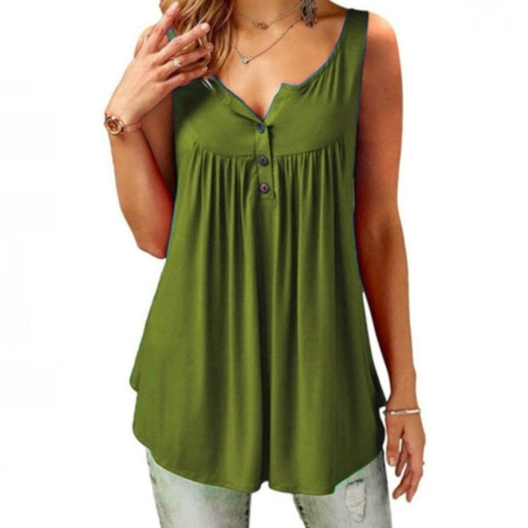 SINTIVO™ Chique Loszittend Mouwloos Shirt