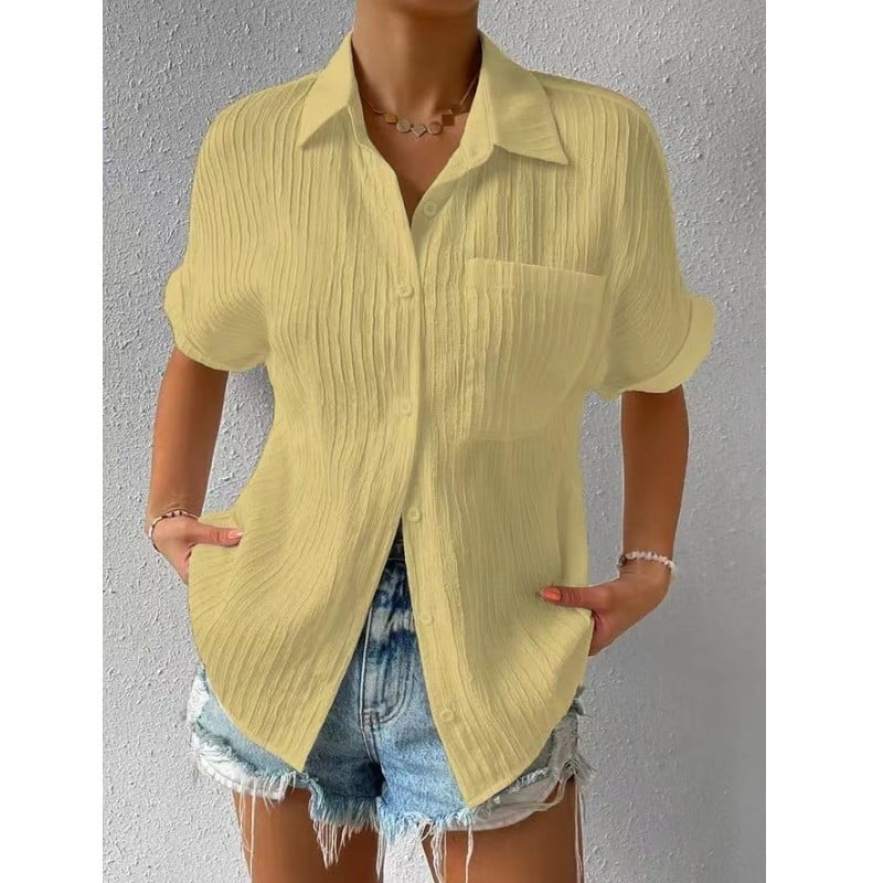 SINTIVO™ Elegante Kanten Shirt met Ronde Hals