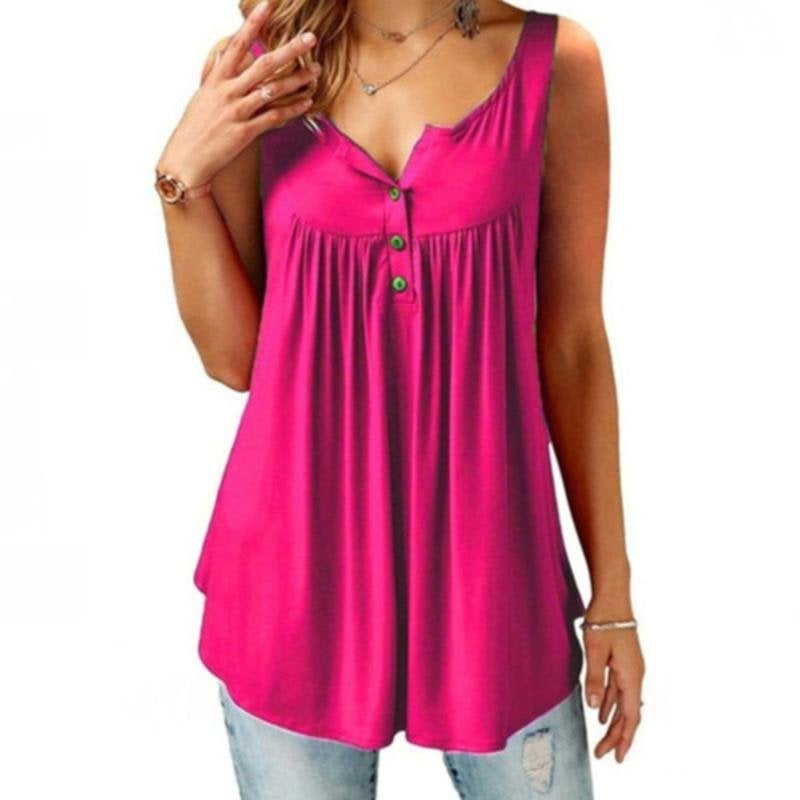 SINTIVO™ Chique Loszittend Mouwloos Shirt