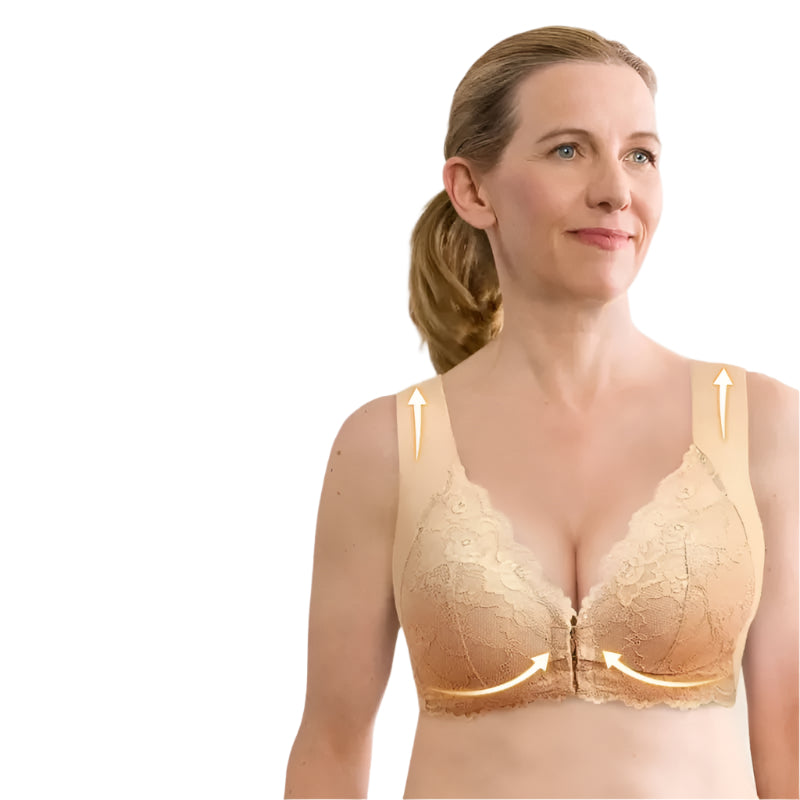 SINTIVO™ Comfortabele Beha met Voorsluiting en Kantdetails