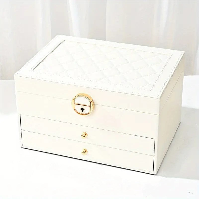 SINTIVO™ Sieradendoos - GemKeeper - Meerlagig & Leer - Ruime & Elegante Organisatie