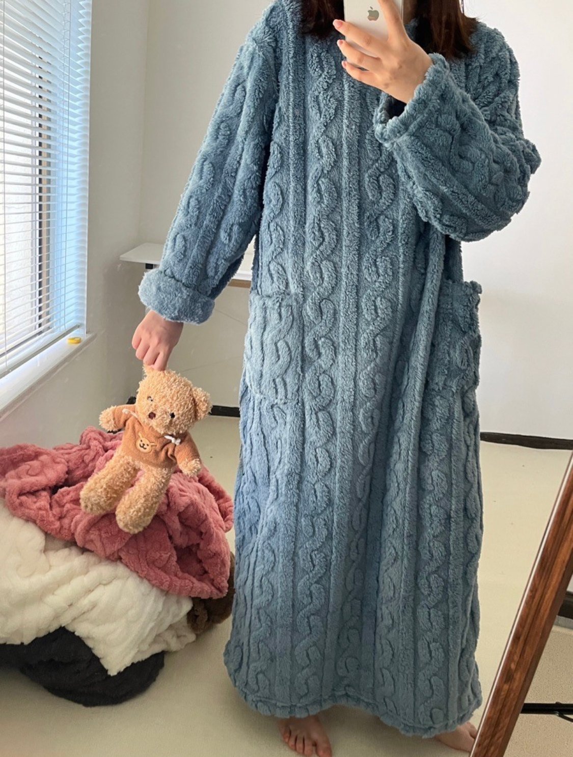 SINTIVO™ Warme oversized badjas