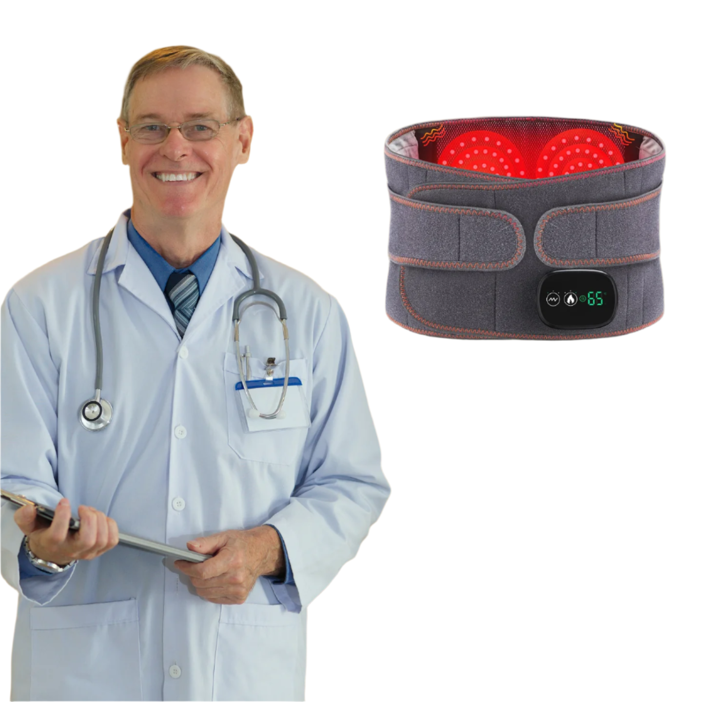 SINTIVO™ Draadloze Infrarood Warmteband voor Pijnverlichting