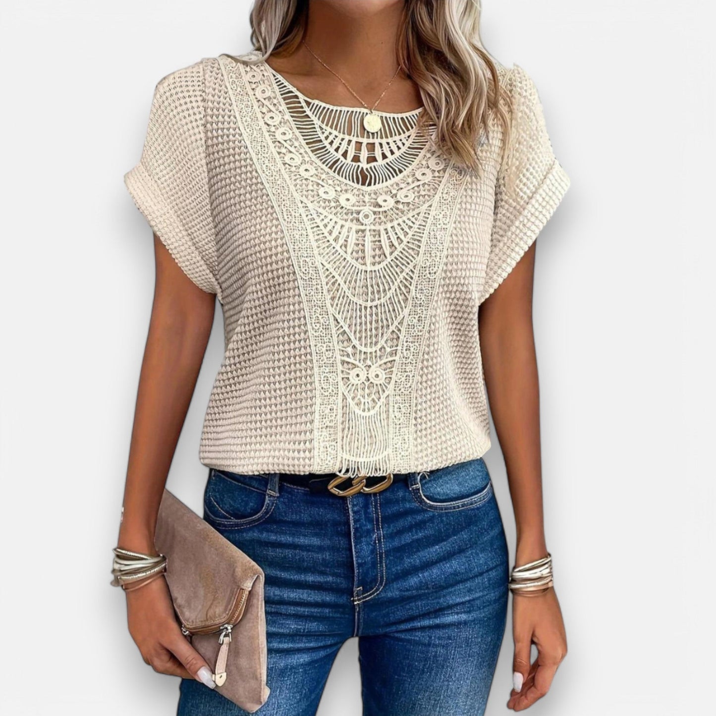 SINTIVO™ Elegante Kantblouse