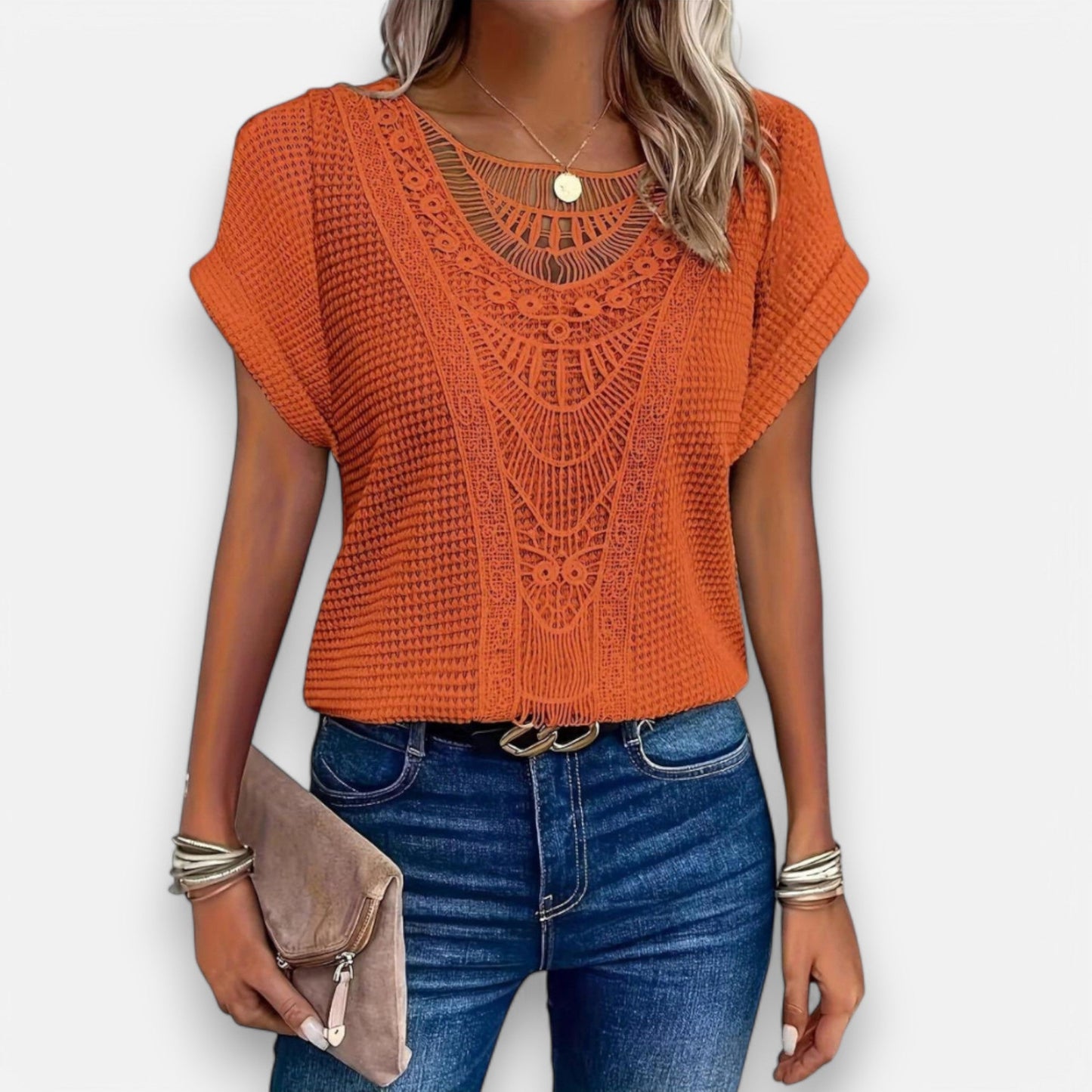SINTIVO™ Elegante Kantblouse