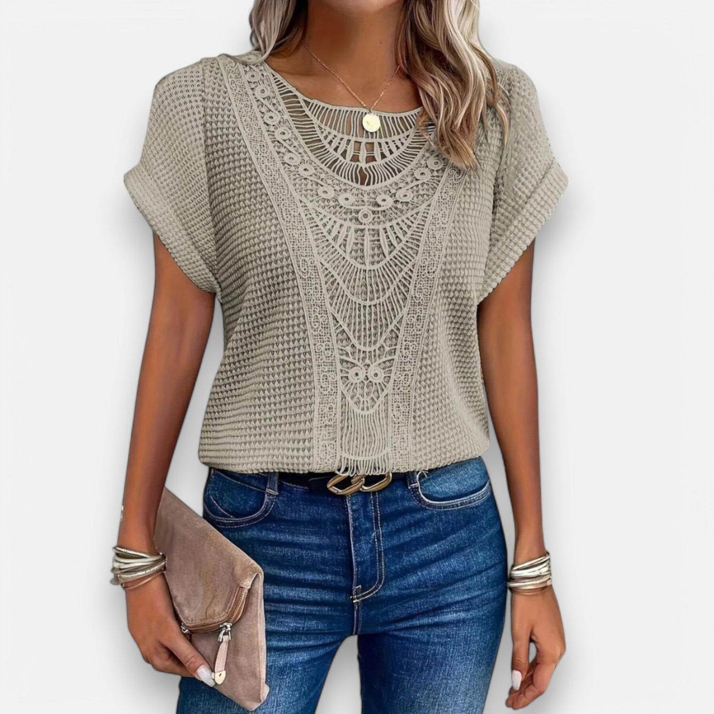 SINTIVO™ Elegante Kantblouse