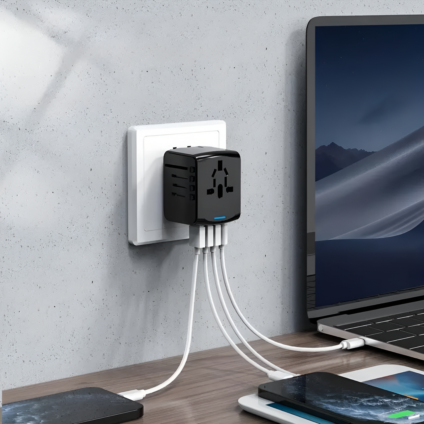 SINTIVO™ Universele Reisadapter met USB-poorten