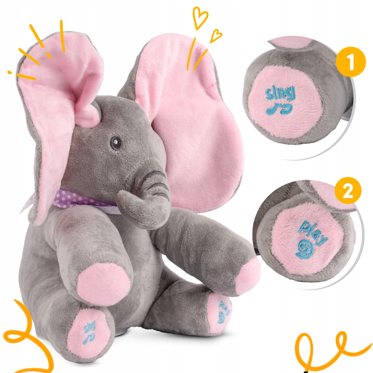 SINTIVO™ Interactieve Knuffel Olifant