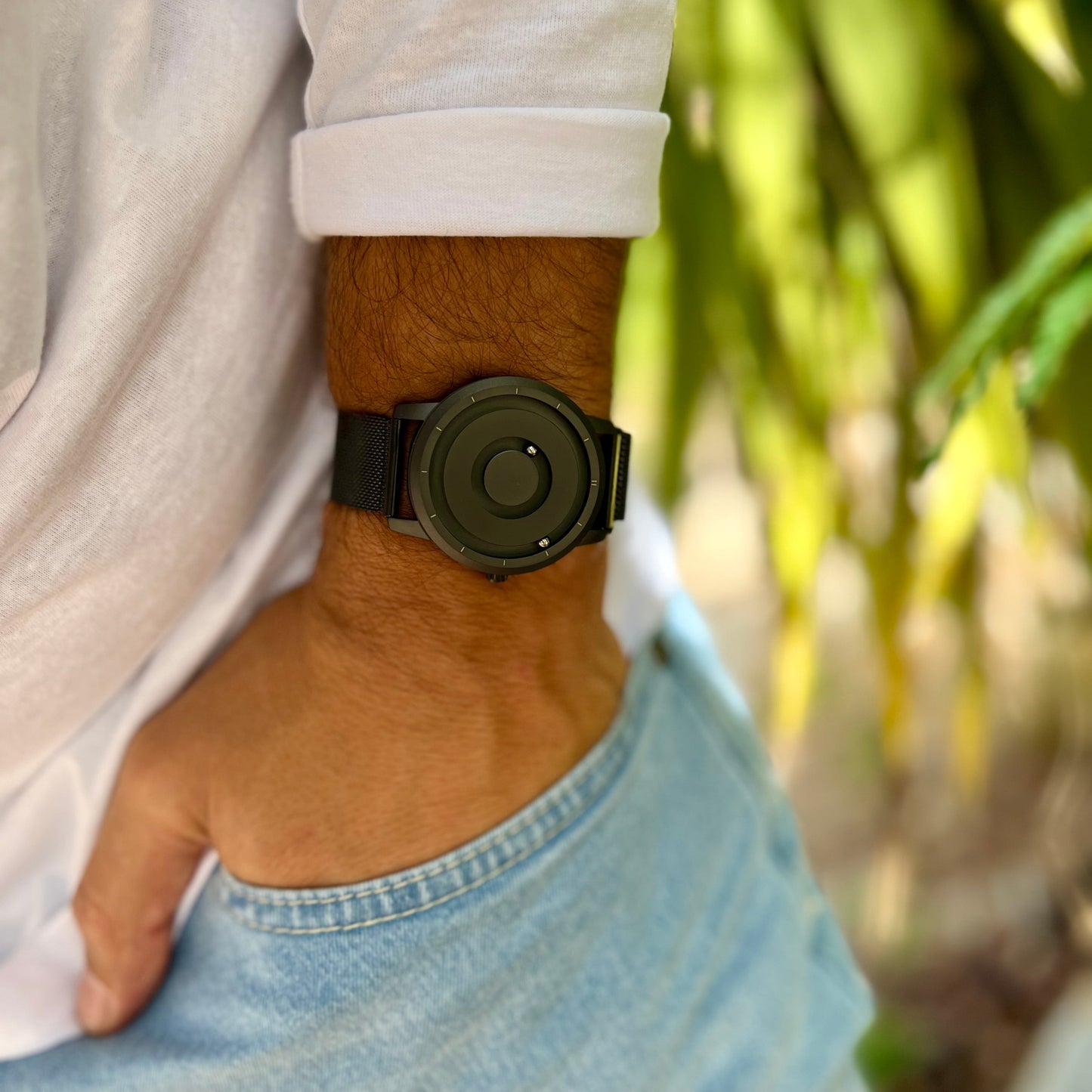 SINTIVO™ Magnetische  Kogelbaan-Horloge – Zwart