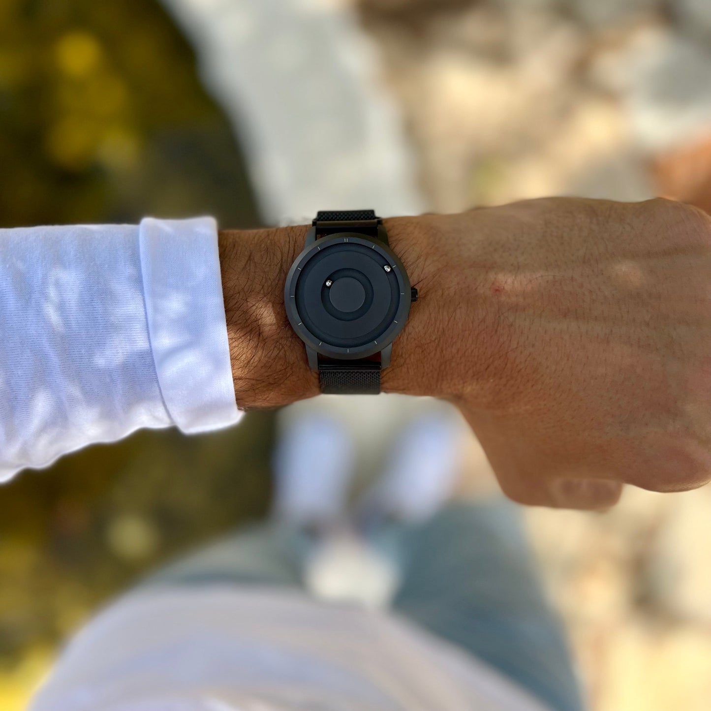 SINTIVO™ Magnetische  Kogelbaan-Horloge – Zwart