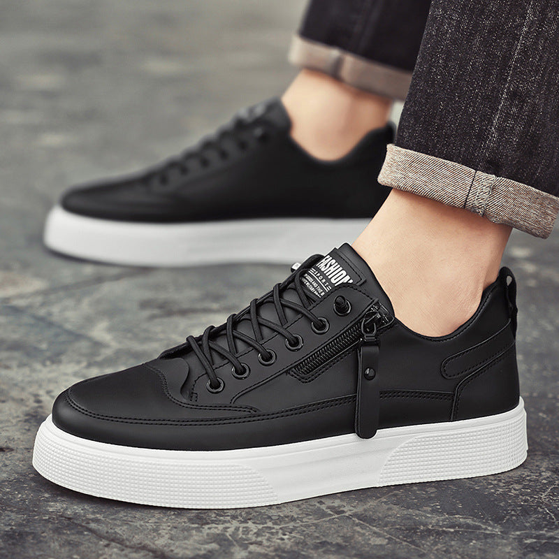 SINTIVO™ Klassieke Pasvorm Leren Sneakers