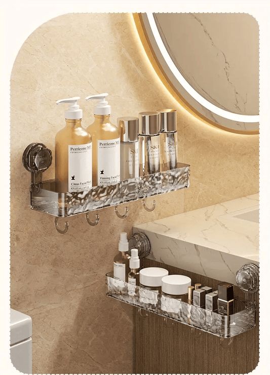 SINTIVO™ Luxe transparante opbergplank met zuignappen