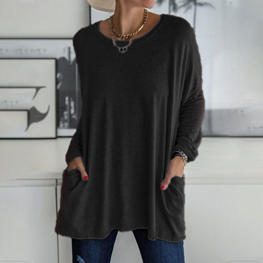 SINTIVO™ T-shirt met ronde hals en lange mouwen