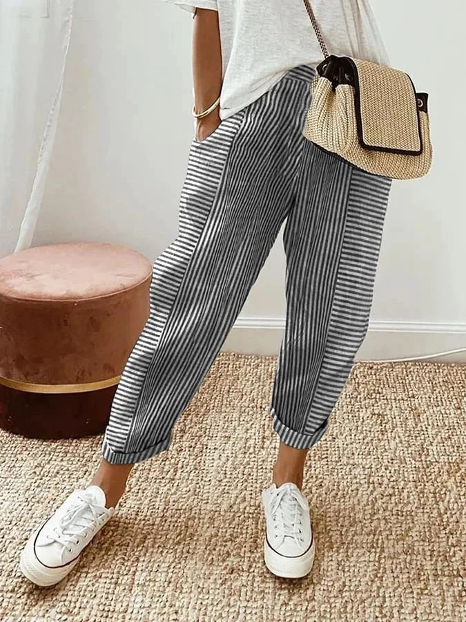 SINTIVO™ Zachte Gestreepte Broek