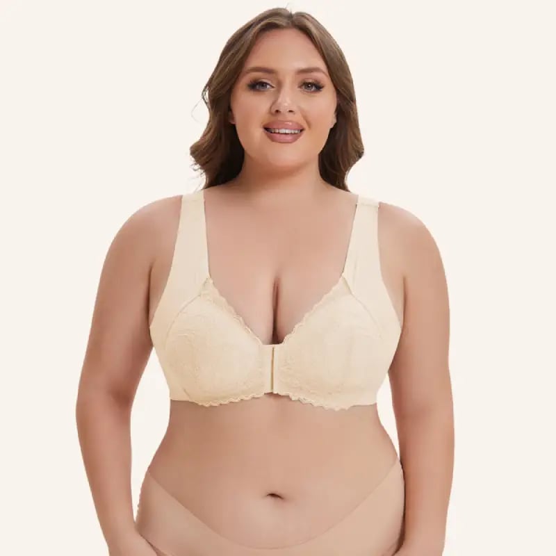 SINTIVO™ Comfortabele Beha met Voorsluiting en Kantdetails