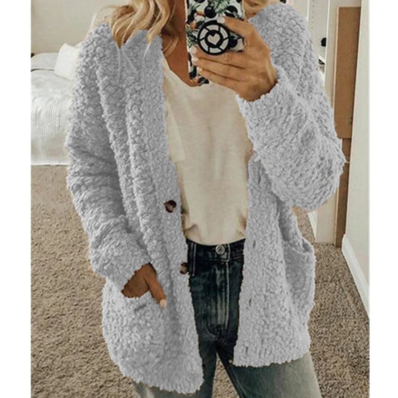 SINTIVO™ Cardigan Casual Fluwelen Korte Jas