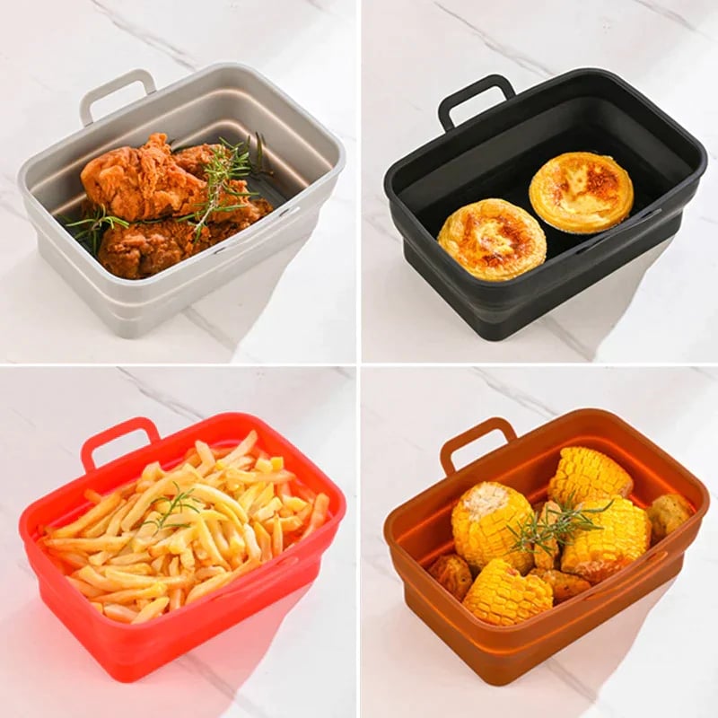 SINTIVO™ Siliconen Airfryer Bakvorm met Handgrepen
